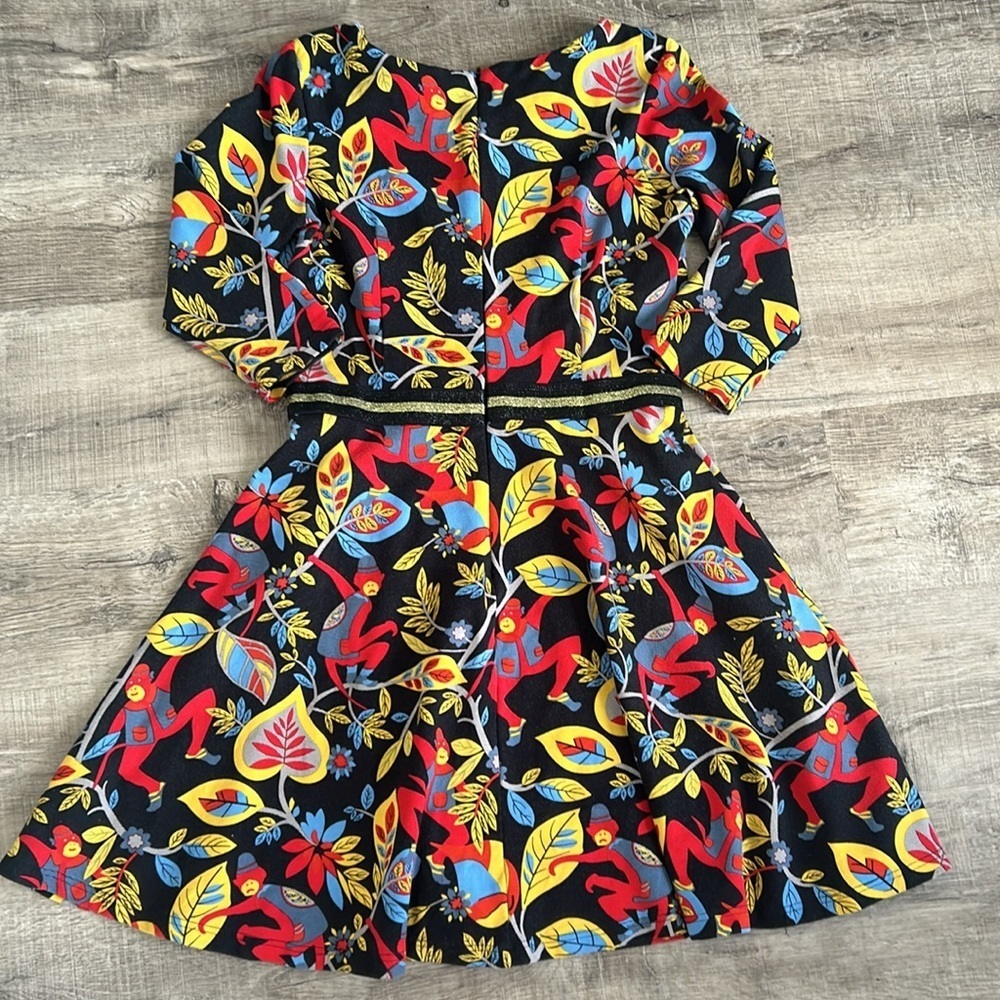ModCloth / Traffic People monkey print fit and flare dress size L - Picture 9 of 11